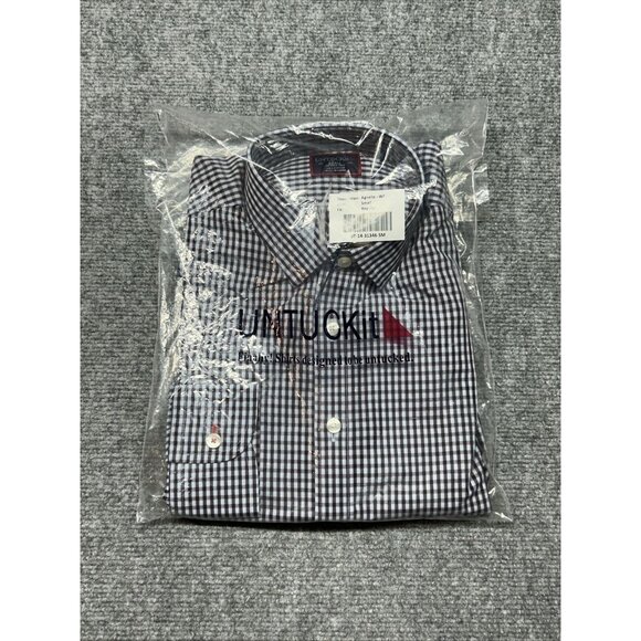 UNTUCKit Agnello WF Shirt Mens S Multicolor Plaid Long Sleeve Button Up New - Picture 10 of 10
